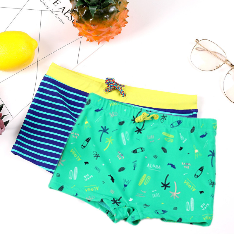 欧美新款儿童泳裤男童平角卡通泳裤2-12岁速卖通 亚马逊 一件代发详情8