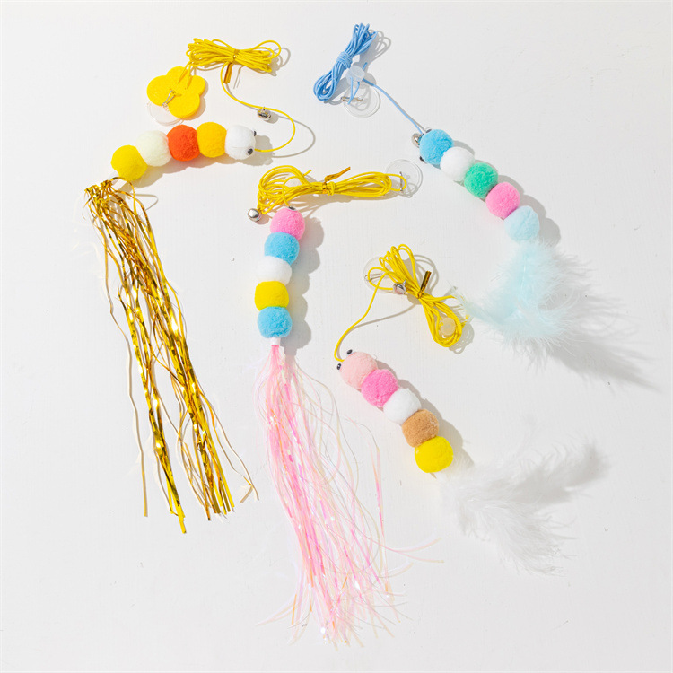 New cat-playing stick, swing, hanging door, cat toy, butterfly with catnip, self-entertainment, hanging, telescopic and adjustable pic 69