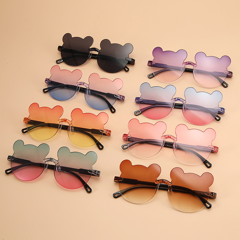 2024小熊儿童太陽鏡SUNGLASSES小孩遮阳眼鏡宝宝防晒防紫外线墨镜详情1