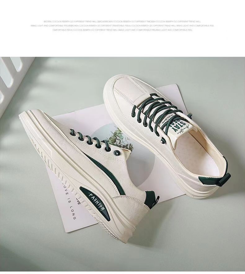 皮鞋休闲男款百搭男鞋春秋潮流低帮平板鞋男士小白鞋软底皮鞋男款详情15