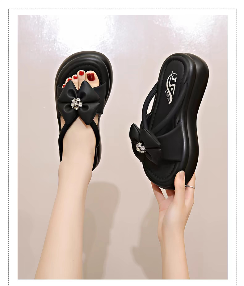 小香风厚底凉拖鞋女夏季外穿2024新款松糕气质增高仙女海边沙滩鞋详情21