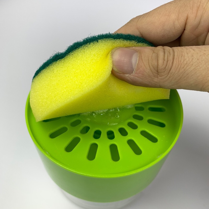 Press the sponge soap dispenser with a 500ML scouring pad dispensing box pic 6