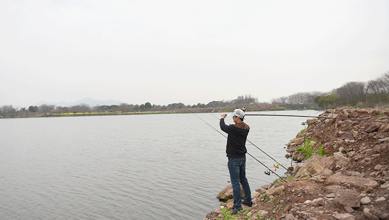 27260 [Knight Ultra-Short Fishing Rod] Ultra-short Carbon Metal Rear-seat fishing Rod, casting rod and fishing gear wholesale pic 13