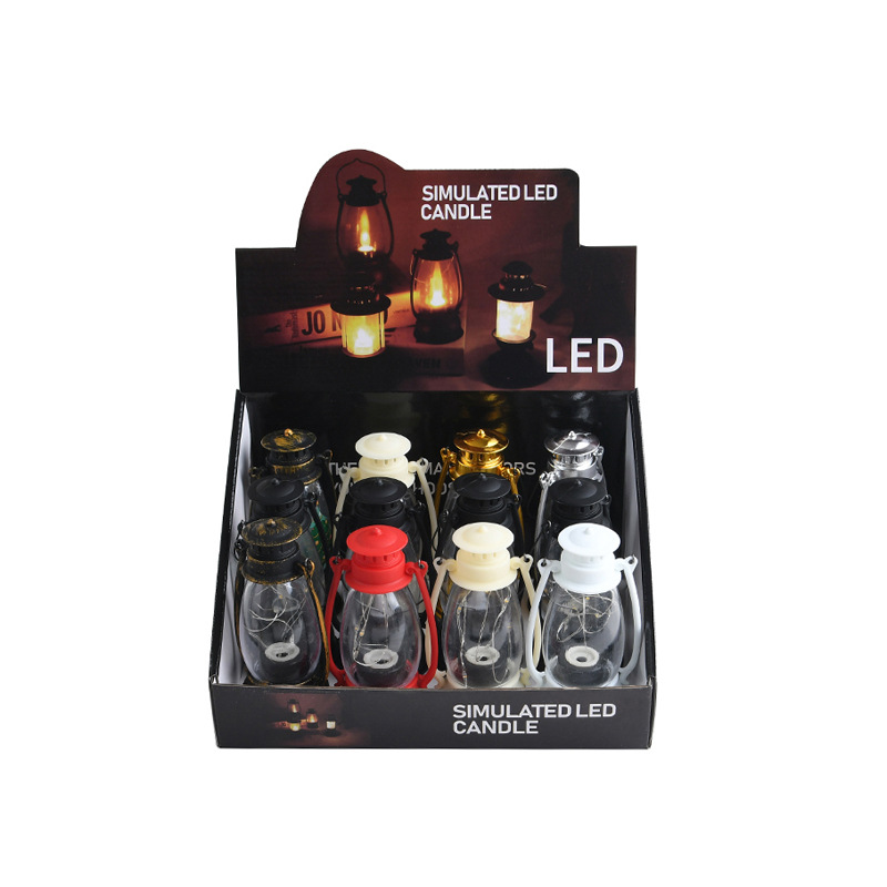 Retro horse lanterns, LED electronic candle lights, retro wind lanterns, palace lanterns, simulated hand-held lanterns, creative gifts manufacturer wholesale pic 5