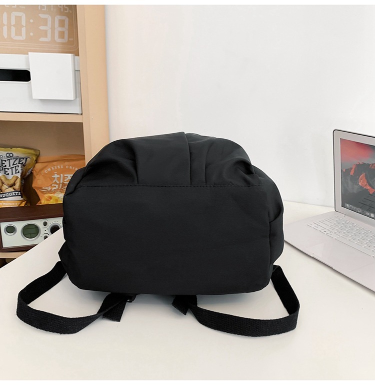 2024新款大容量纯色简约百搭时尚初高中生电脑包大学生双肩背包详情33