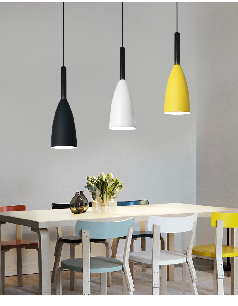 现代简约餐厅灯餐桌三头北欧灯具创意个性饭厅卧室床头吧台小吊灯详情16