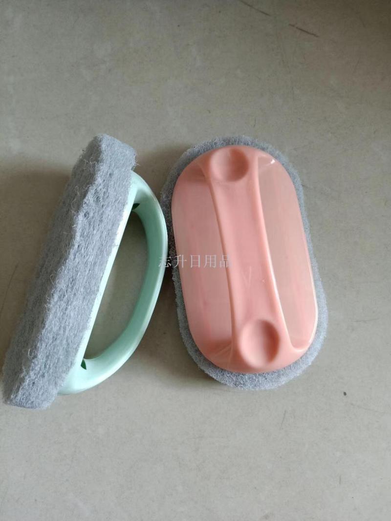 Thickened sponge brush, pot brush, bathroom handle, bathtub brush, kitchen and bathroom tile cleaning brush T pic 15