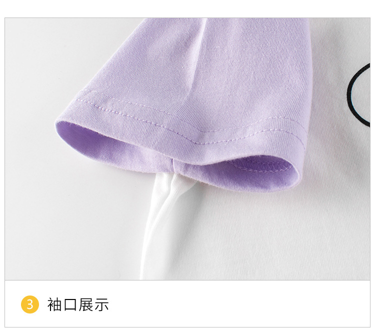 27home韩版童装女童短袖T恤衫 2024夏季新款宝宝衣服卡通一手货源详情8