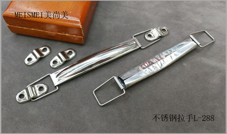 Stainless steel handle folding handle for heavy-duty industrial plate lifting box spring handle box ring handle 98mm pic 9