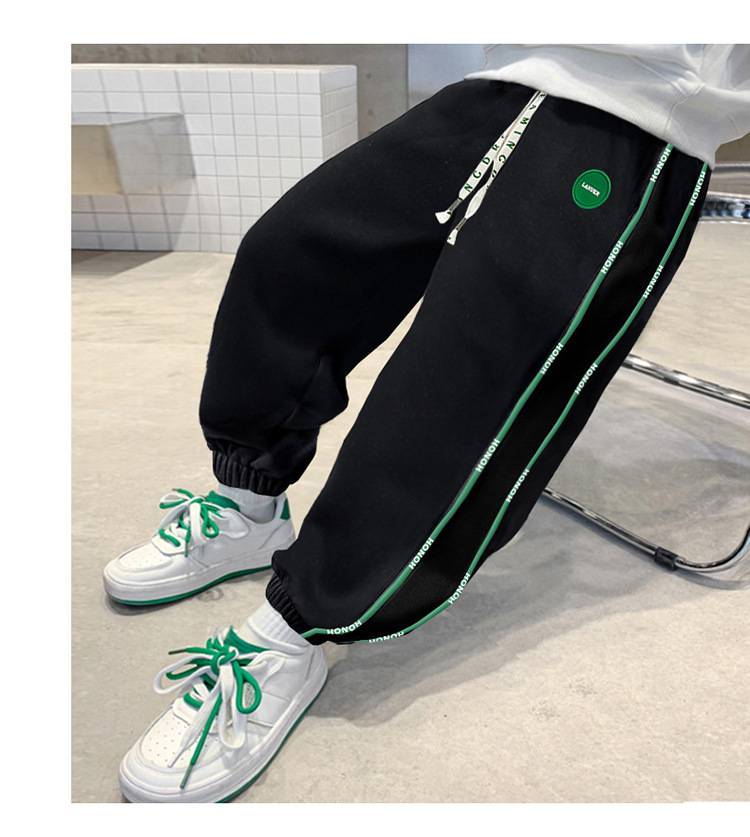 男童新款卫裤2024春秋款童装儿童炸街休闲裤春季中大童百搭运动裤详情16