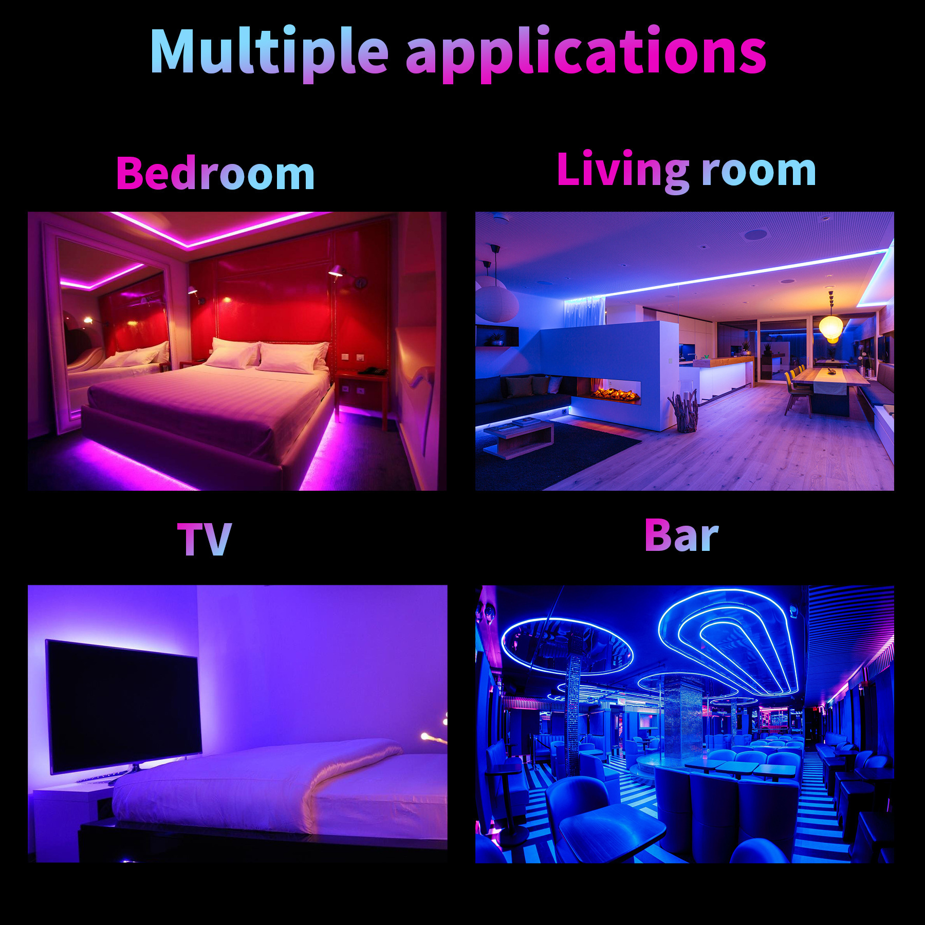 Wholesale of 12V 5050RGB 1-meter 30 bare plate spray glue drip glue low-voltage light strip outdoor atmosphere decorative lights pic 9