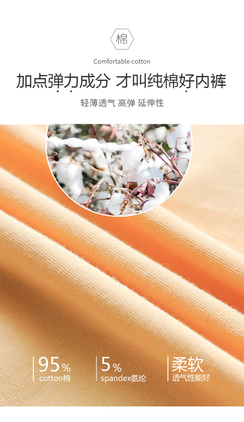 妈妈纯棉内裤女式200斤提臀收腹大码女内裤批发高腰三角短裤水果详情8