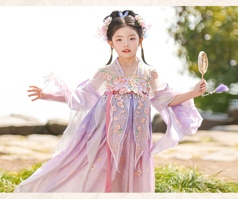 جنية المد ربيع العام … فوق الـ HanFu العرض بـ (ليتل السامي الأميرة GuoFeng فساتين رياض الأطفال للأطفال الذين تنورة Ru بالجملة pic 12