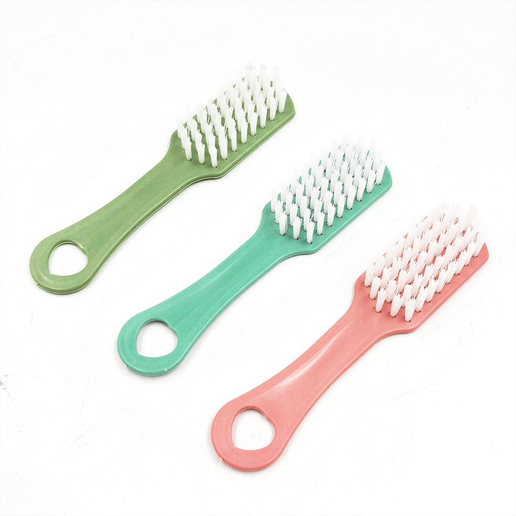 Plastic small brush shoe cleaning brush, plain color, hanging soft bristle shoe washing brush, laundry brush, washing clothes, shoe brush pic 2
