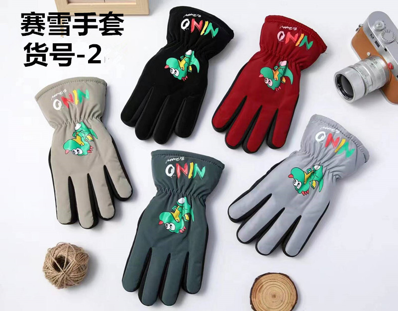 Winter children's cartoon warm gloves, ski cycling windproof outdoor finger gloves, warm gloves for boys and girls pic 24