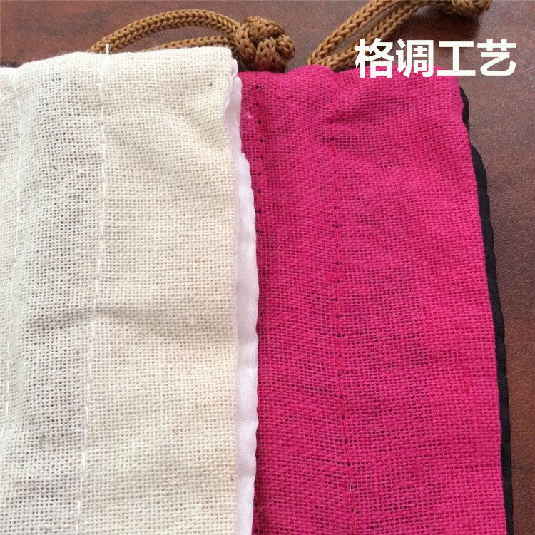 Factory direct supply of cotton and linen handbags, jewelry packaging bags, customizable in various specifications, sizes, patterns and logos pic 49
