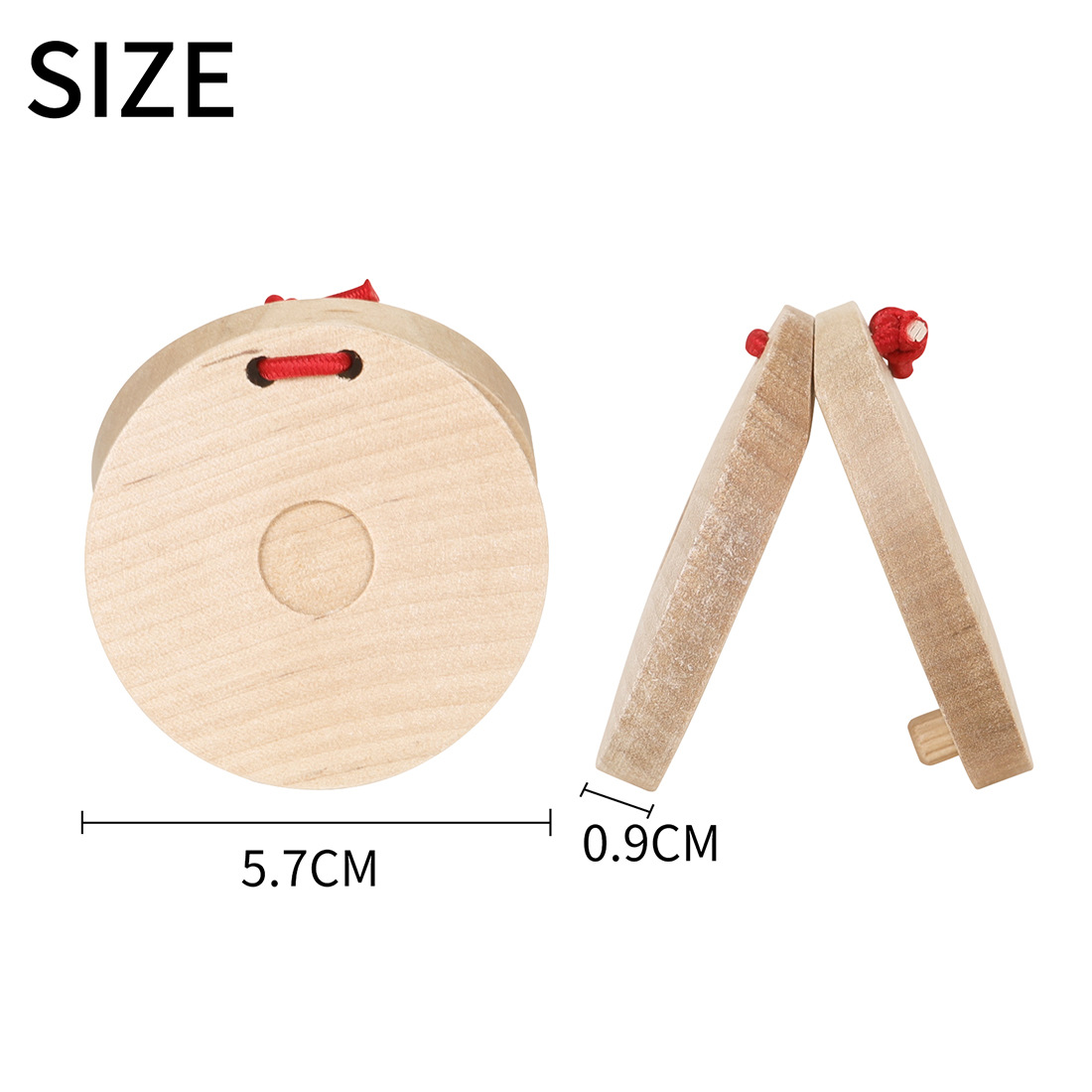 奥尔夫乐器木质响板圆舞板木制响板儿童早教玩具打击乐器快板批发详情2