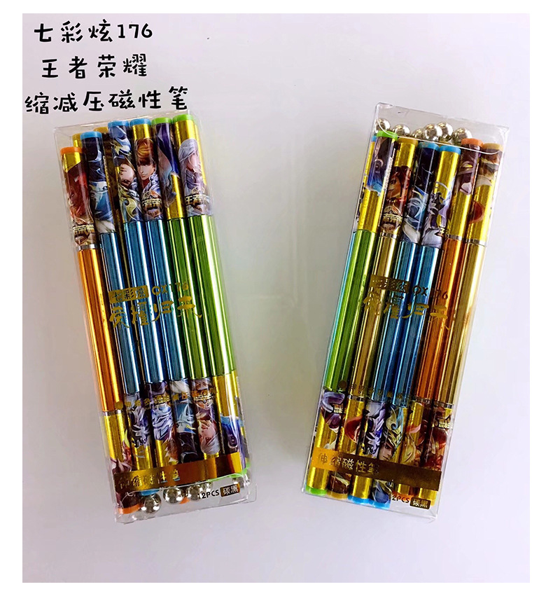 Nuevo retractable spinner pen imagen de la caricatura estudiante competencia spinner pen cute depression magnetic pen wholesale suministro directo pic 16