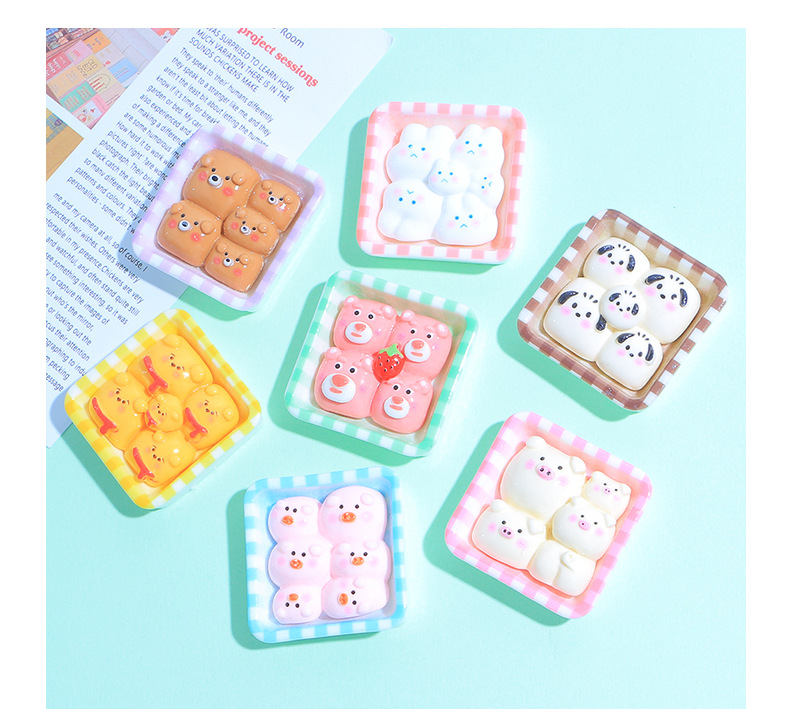 diy shiny animal plates, cream glue, homemade phone case materials, refrigerator stickers, resin accessories wholesale pic 12