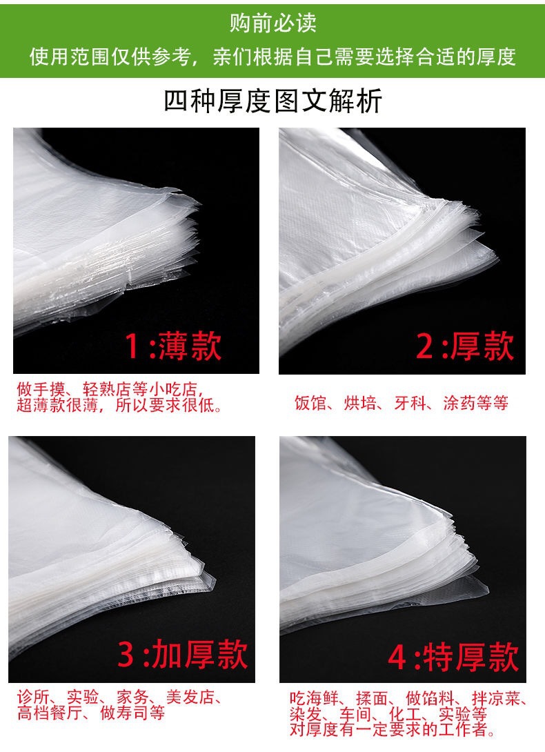 Wholesale food-grade plastic PE disposable gloves for hair care, hygiene, kitchen and catering, factory direct sales, individual packaging pic 5