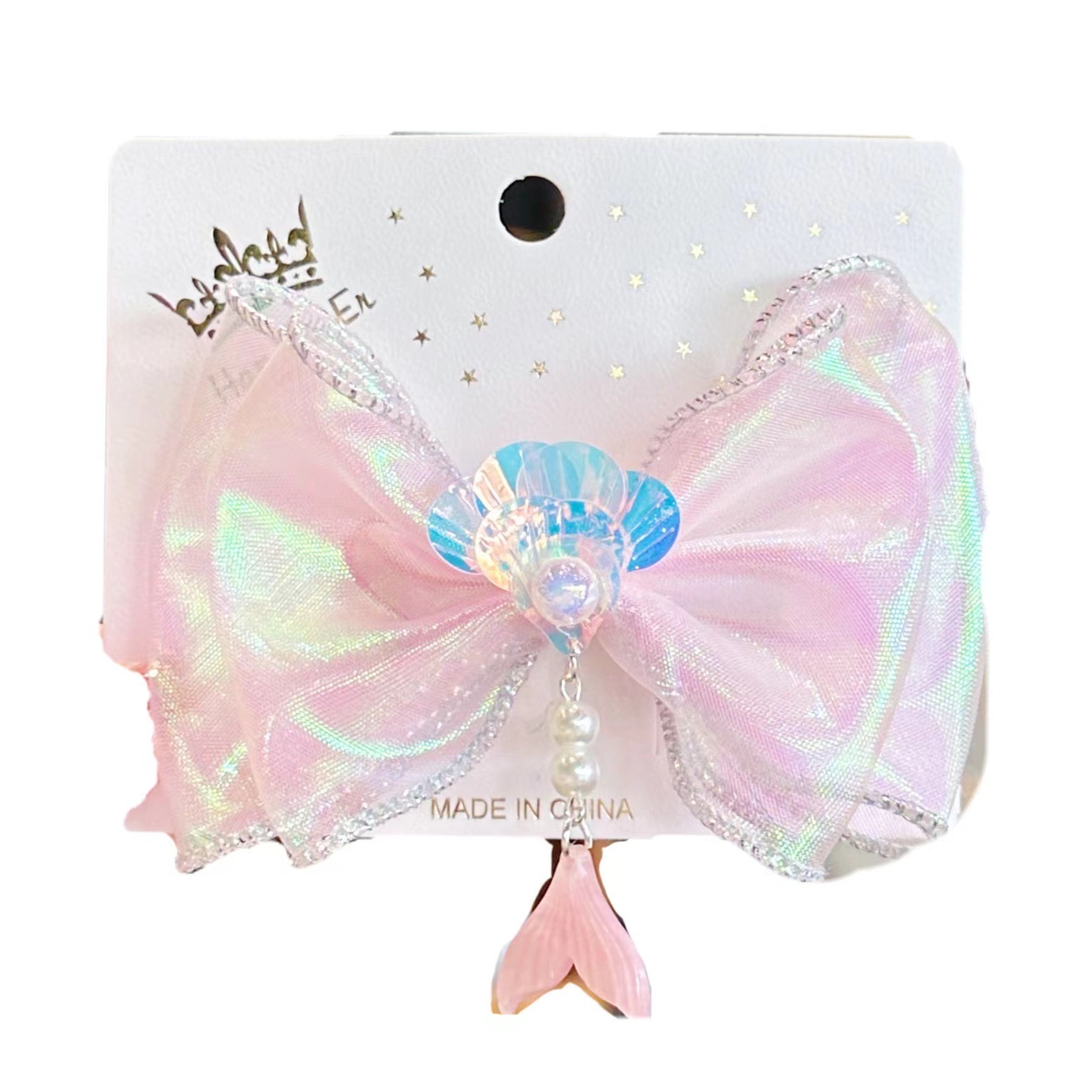 儿童日系 国潮系列精致鱼尾压夹可爱少女甜美超仙鸭嘴夹网红儿童发夹发饰详情20