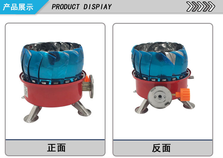 Factory direct supply outdoor barbecue grill, stainless steel lotus burner, portable camping baking stove, anti-air flow stove pic 15