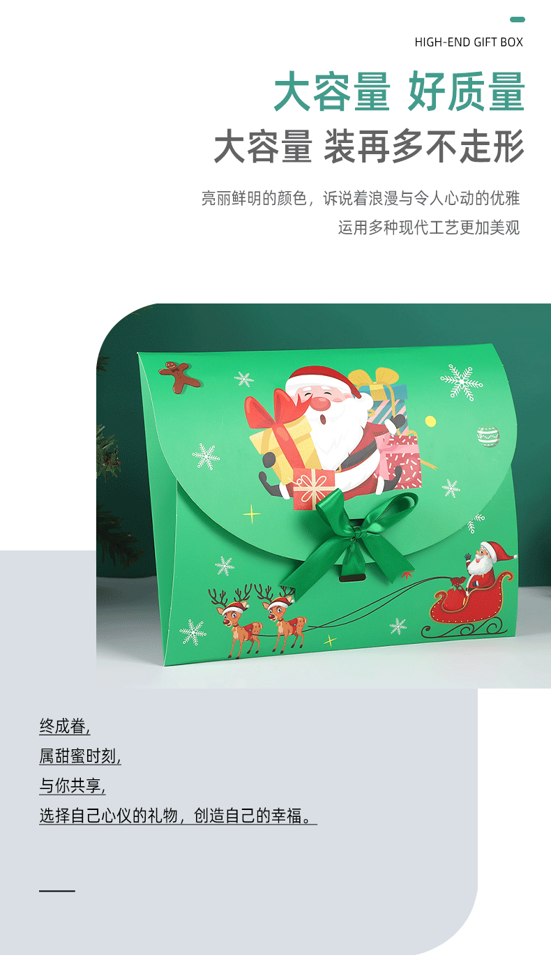 跨境卡通圣诞节平安果包装平安夜苹果礼盒糖果平安果包装空盒批发详情2