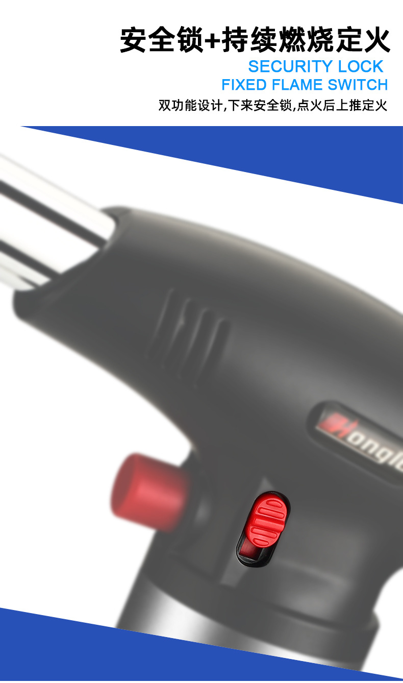 Portable high-temperature spray gun, a perfect outdoor camping and barbecue tool with adjustable firepower in all directions pic 11