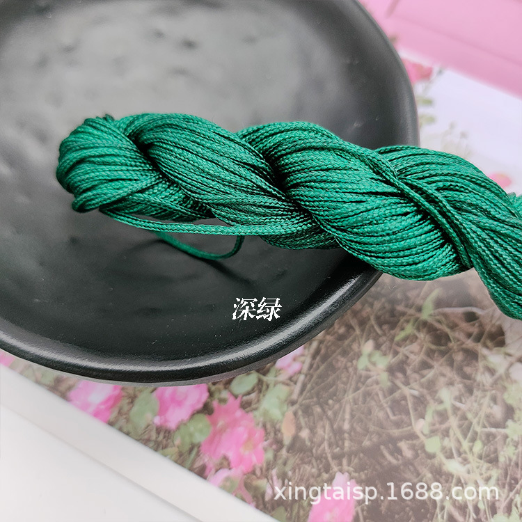 diy jewelry thread AB, Taiwan jade thread, colorful jewelry, nylon thread, jade bracelet, braided rope, 1mm jade thread wholesale pic 22
