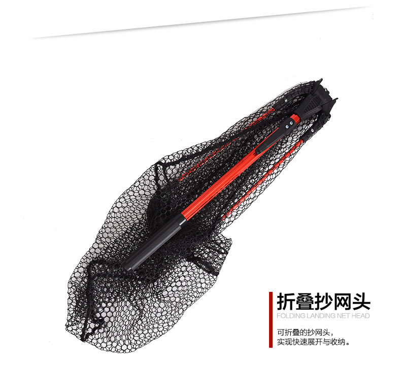 27703 LEO/ Leou [Aluminum Alloy Single Section Triangular Folding Fishing Net] Flying Fishing Hand-drawn Fishing Net Fishing Gear Export pic 5