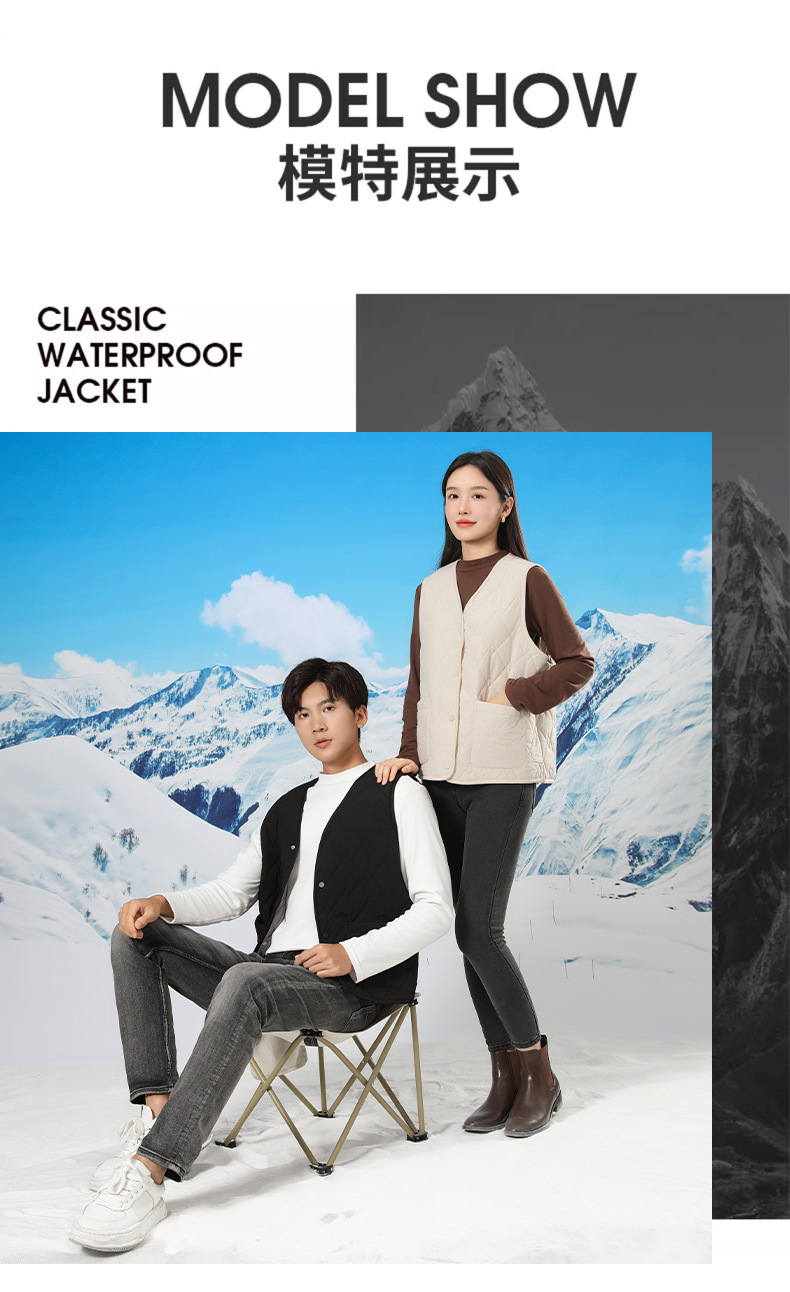 For autumn and winter, you can wear high-end close-fitting inner jackets for warmth. For outerwear, there are new couple woolen vests and thickened waistcoats for women pic 20