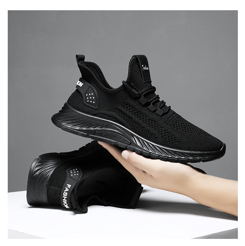 2024春秋季新款情侣时尚休闲运动单鞋批发跨境工厂潮流飞织鞋代发详情15