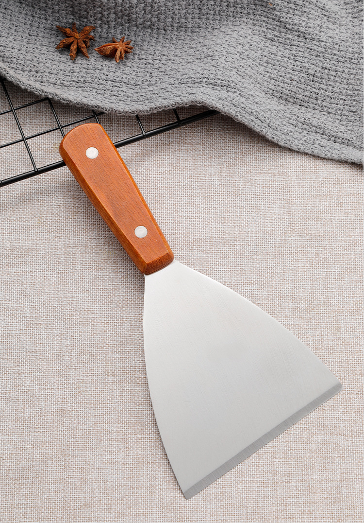 厨具铲子煎铲不锈钢铲子铁板烧铲料理铲牛排烧烤工具套装工厂现货详情15