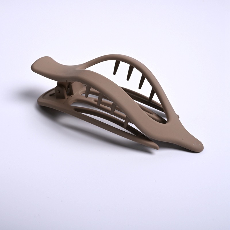 Large oval duckbill hairpin, matte scratch-off hairpin, high-end hairpin, shark clip at the back of the head, straight hairpin accessory pic 21