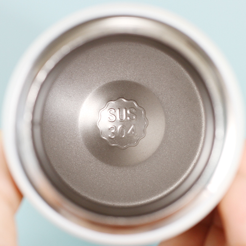 卡通304不锈钢弹跳杯双层真空带锁扣保温杯儿童户外带提手豌豆杯详情12