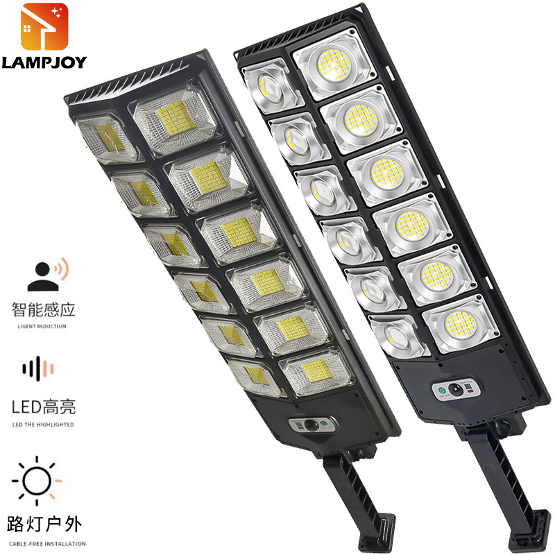 Cross-border remote control outdoor solar garden lamps, LED human body lighting sensor lamps, household waterproof street lamps, solar energy pic 1