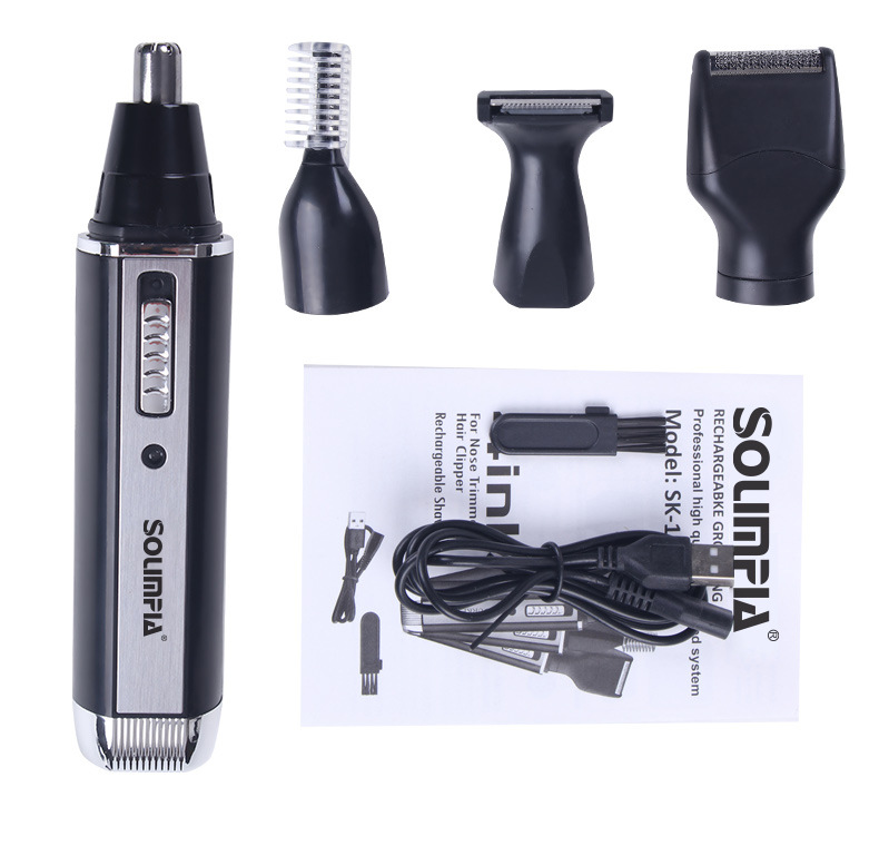 SOLIMPIA跨境电动鼻毛器剃须刀男士4合1修鬓角修眉鼻毛修剪器批发详情9