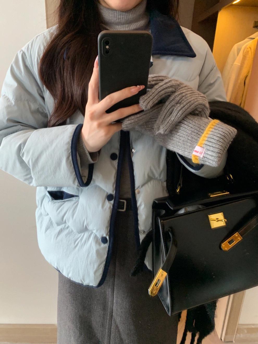 Lapel Dongdaemun light down cotton-padded jacket for women, short chanel-style cotton-padded jacket, casual coat for winter pic 5