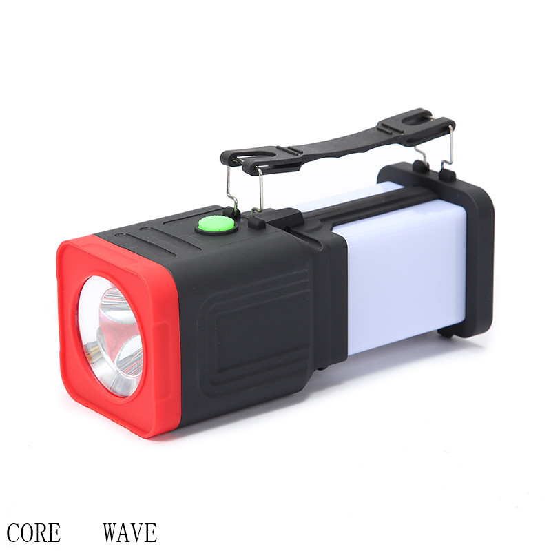 Portable LED high-intensity searchlight, solar rechargeable flashlight, household, outdoor, courtyard and camping hanging light, factory direct supply pic 3