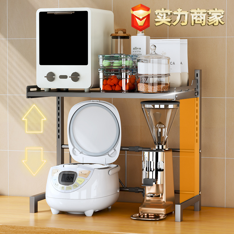 Kitchen non-drilling seasoning rack, knife countertop, multi-functional kitchenware and multi-layer household storage rack pic 8
