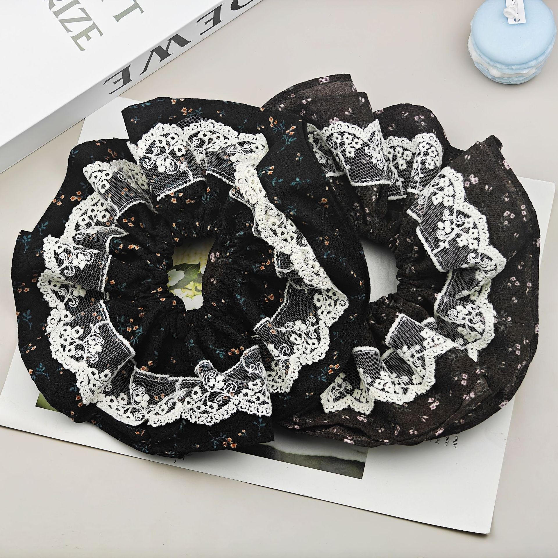 Korean-style large intestine hair band for women, high-end look, high appearance level, ins school style hair band, sweet style, fashionable rubber band hair accessory pic 36