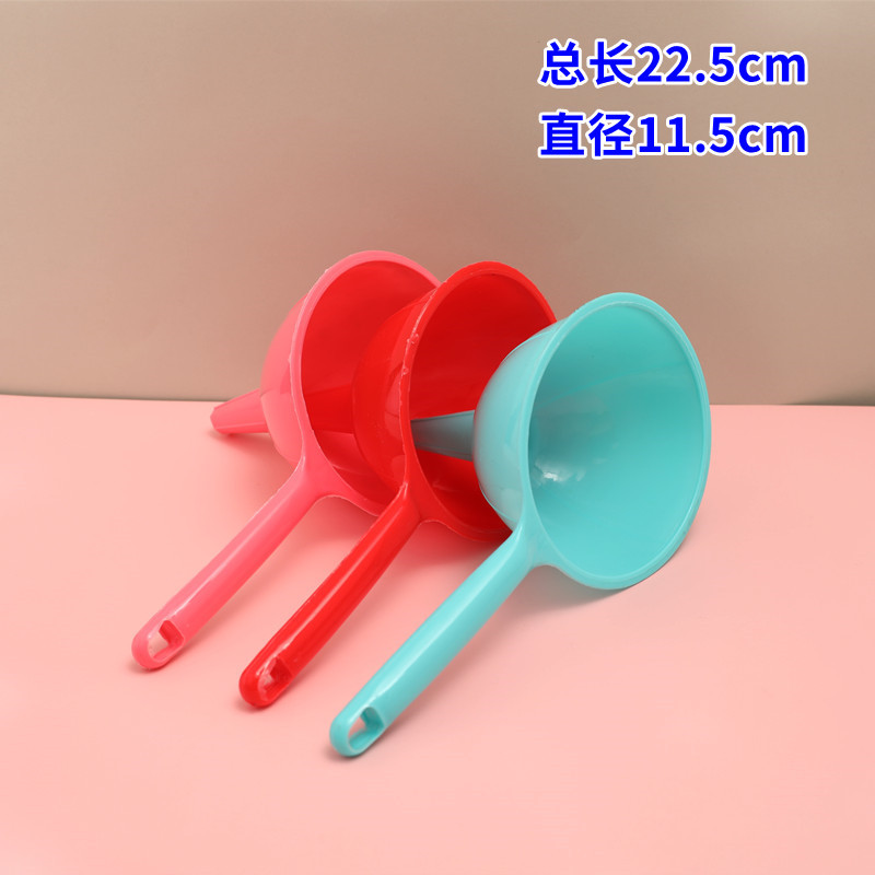 Kitchen creative color long-handled portable funnel, large-diameter liquid separation small funnel, oil, vinegar and wine separate small funnel, floor stall, floor stall, floor stall pic 4