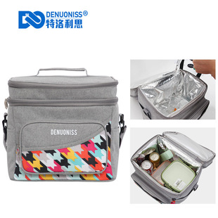 亚马逊新款保温便当包大容量便携户外饭盒袋手提上班族带饭午餐包详情4