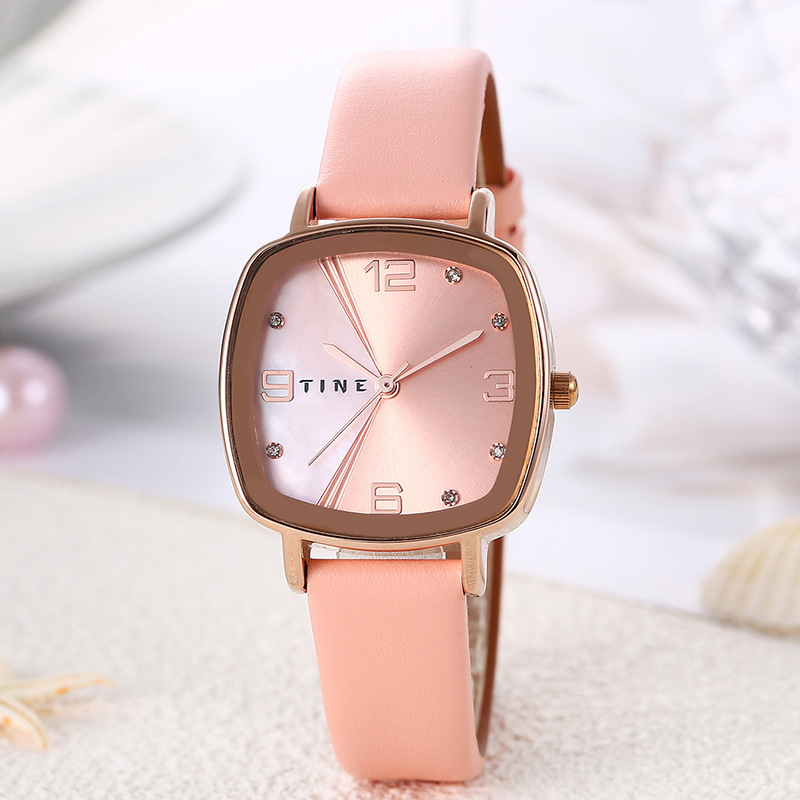 High-end quartz watches for women, cross-border wholesale, waterproof, fashionable and niche square bracelet watches for women pic 5