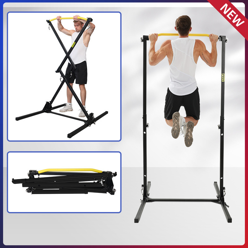 Folding horizontal bars, parallel bars, home fitness equipment, indoor pull-ups, adult non-perforated horizontal bars and parallel bars pic 4