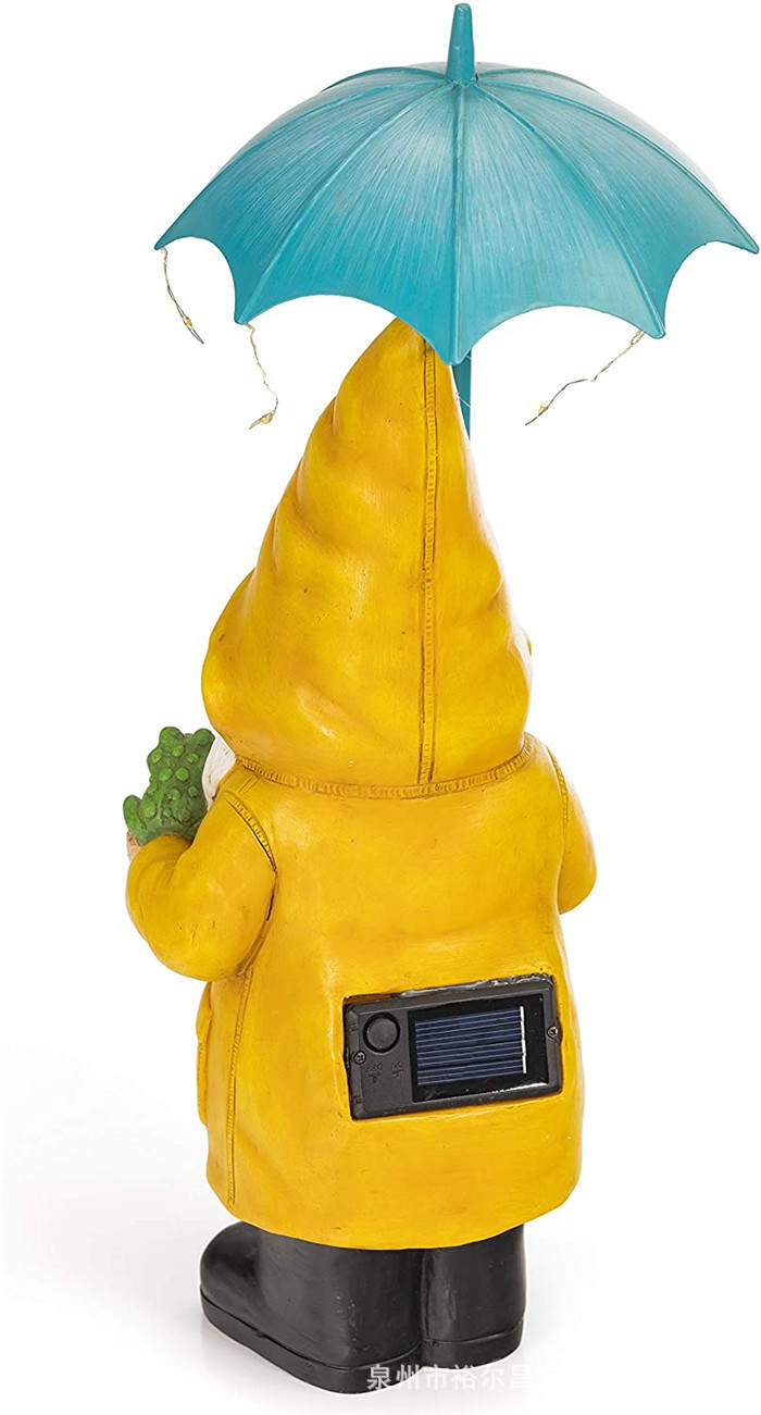 Owl rain gauge outdoor small statue Rain level gauge lawn courtyard garden decoration resin rainproof little dwarf pic 5