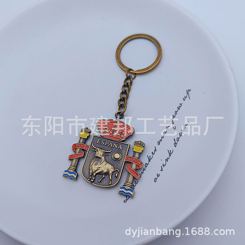 西班牙ESPANA马德里巴塞罗那巴塞罗那弗拉门戈舞双面锌合金钥匙扣详情15