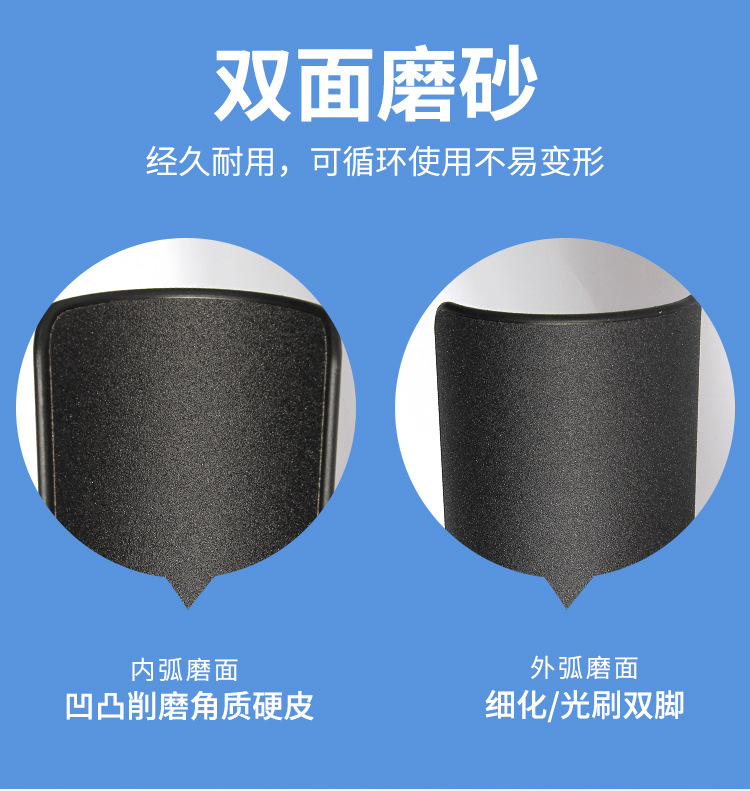 Factory wholesale double-sided sandpaper foot file, dead skin removal foot rubbing board, foot grinding device, washable sandpaper foot brush, shanilak pic 3