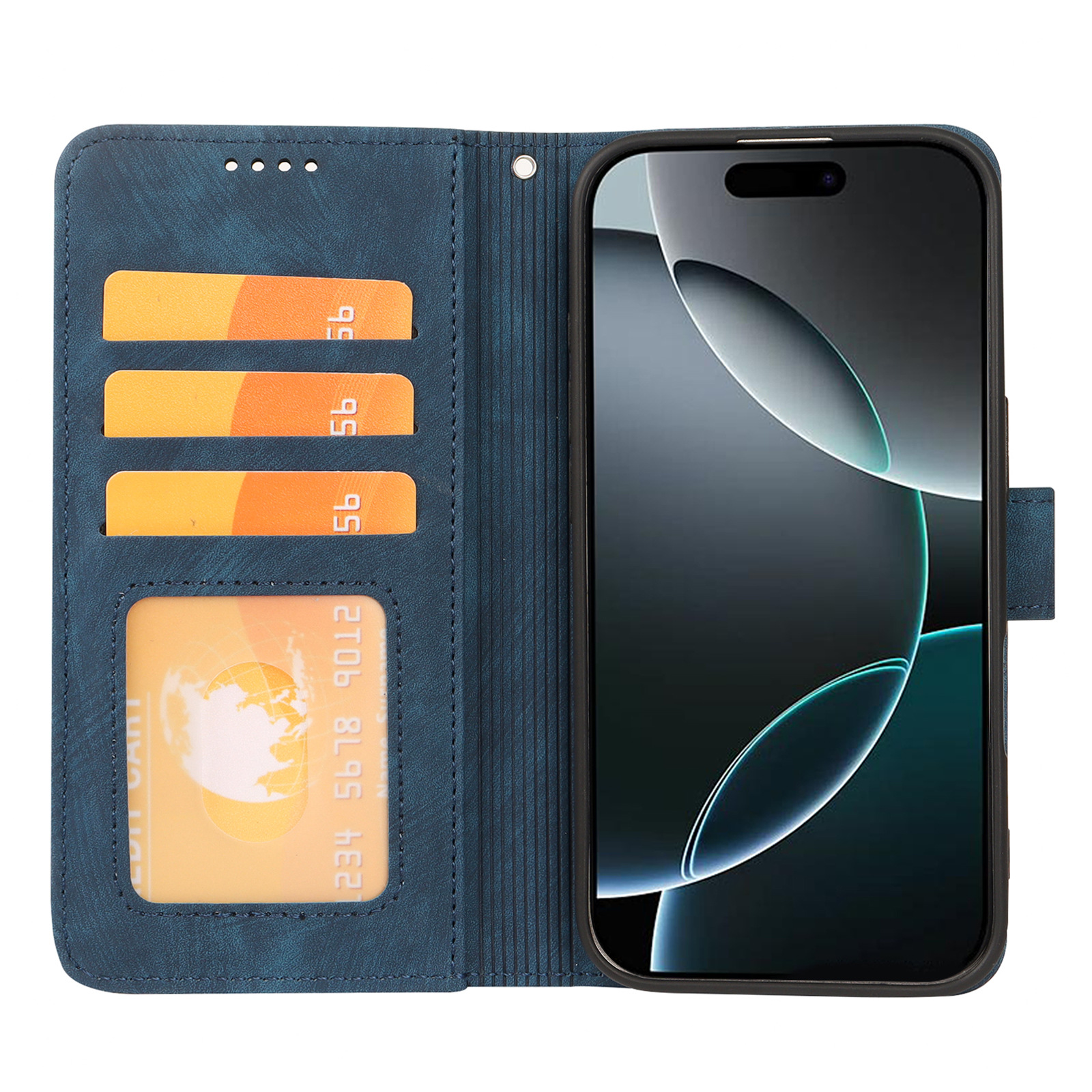 适用于苹果iPhone16 Plus/16 Pro风云再现相框款小圆扣翻盖手机壳详情14