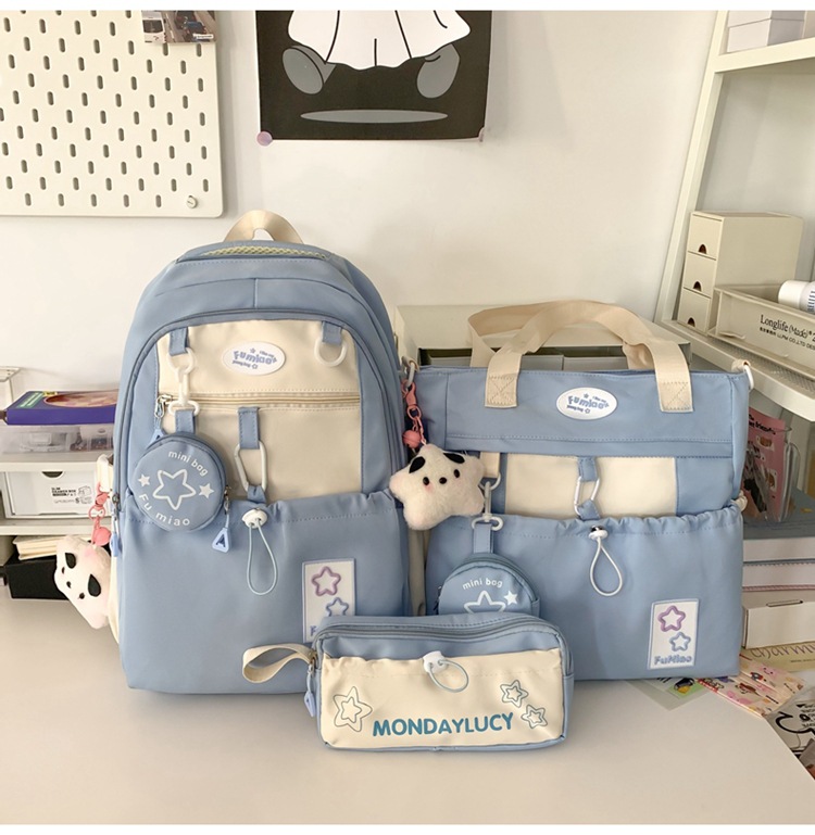 书包初中女生高中生小学生三到六年级大容量高颜值轻便软双肩背包详情29